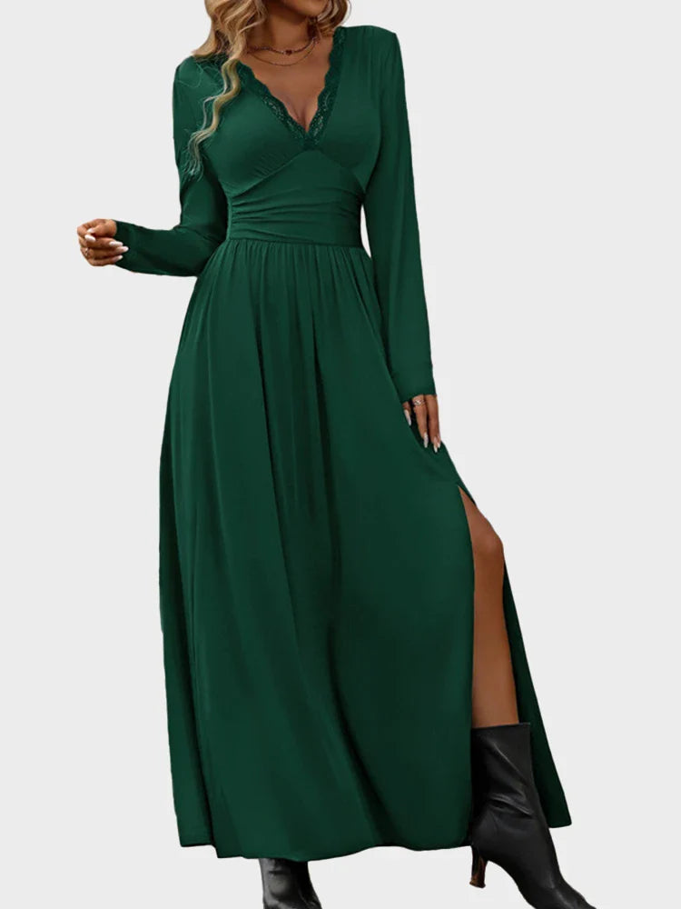 Lace V-Neck Bodycon Dress