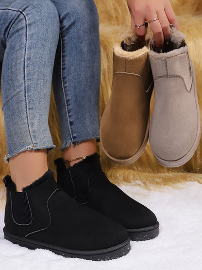 Women’s Fleece-Lined Platform Snow Boots