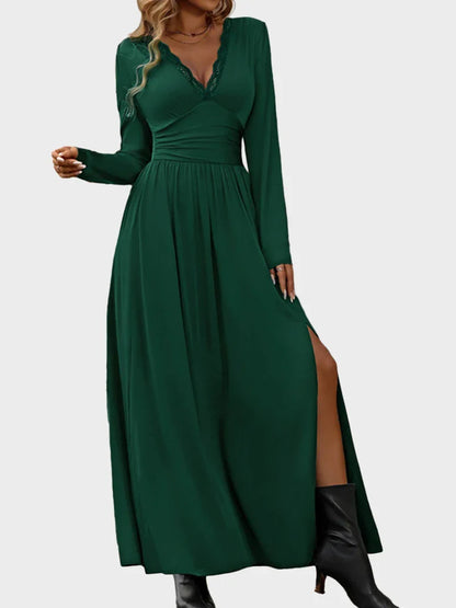 Lace V-Neck Bodycon Dress