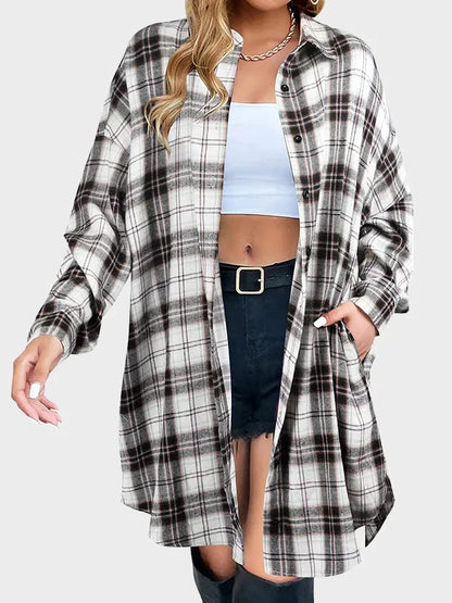 Long-Sleeve Plaid Shirt