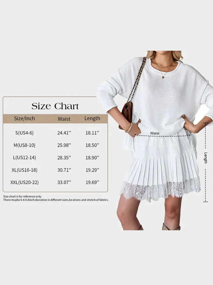 Lace Detail Mini Skirt