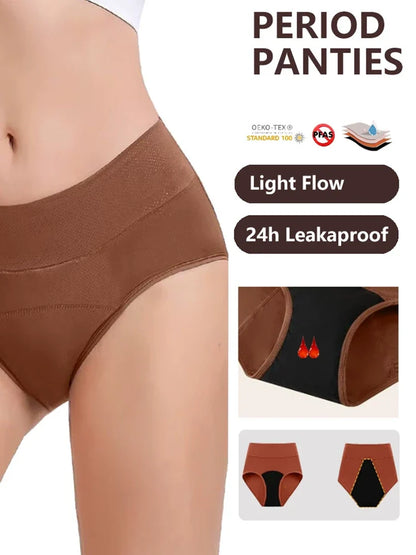 5 Pack-Women’s High-Waist Leakproof Period Underwear