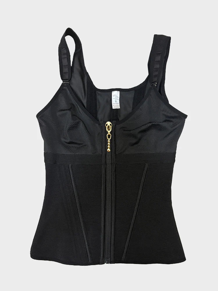 Waist Shapewear for Women with Bra Tummy Control Girdle Workout Shapewear with Adjustable Shoulder Strap