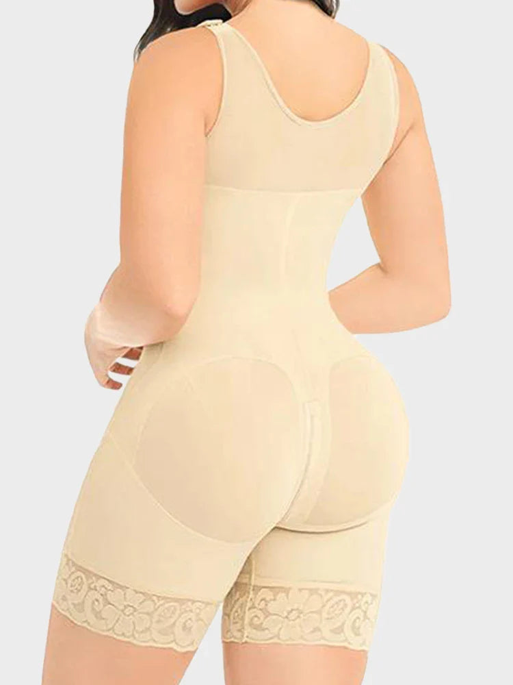 Women’s Tummy Control Full Body Shapewear with Butt Lift & Zipper Crotch