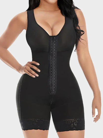 Women’s Tummy Control Full Body Shapewear with Butt Lift & Zipper Crotch
