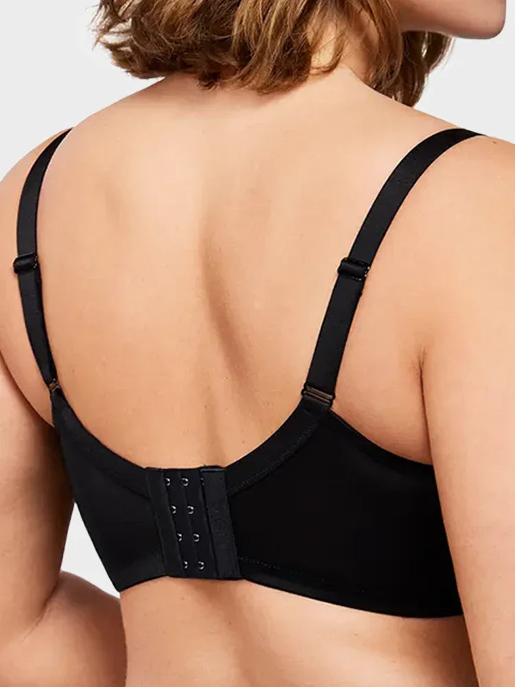 Floral Lace Plus Size Underwire Unlined Unpadded Minimizer Full Coverage Bra