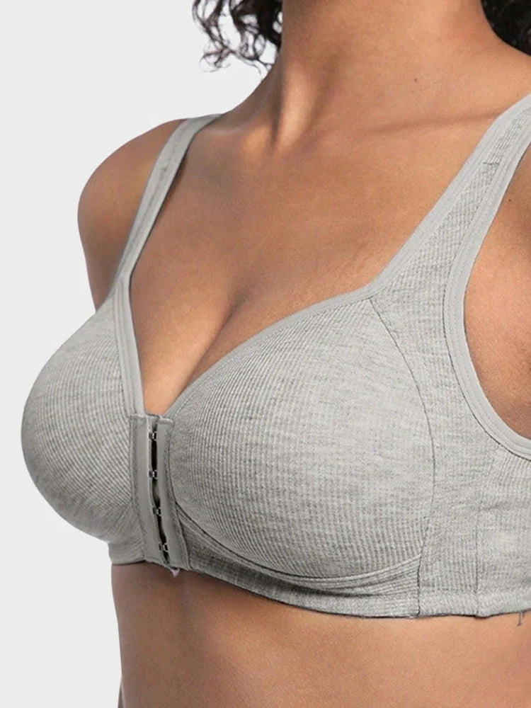 Adjustable Easy-Hook Front Closure Push-Up Bra