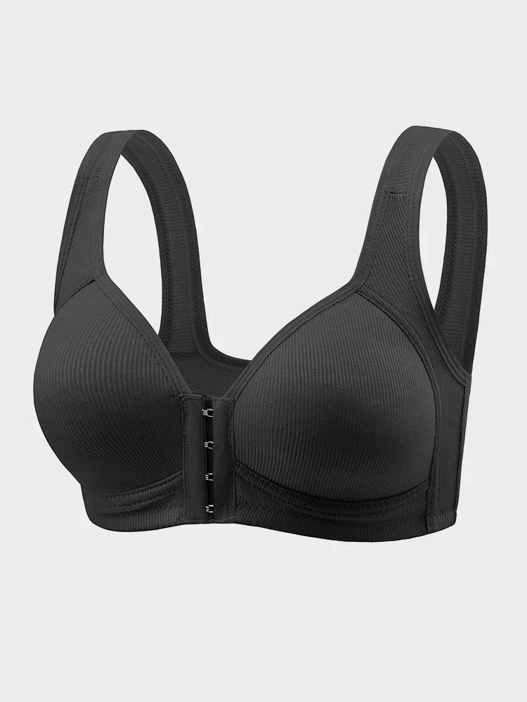 Adjustable Easy-Hook Front Closure Push-Up Bra